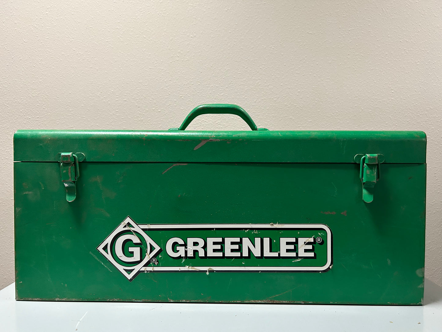 GREENLEE 800F1725 HYDRAULIC CABLE BENDER WITH FOOT PUMP HOSE UNIT & STORAGE BOX