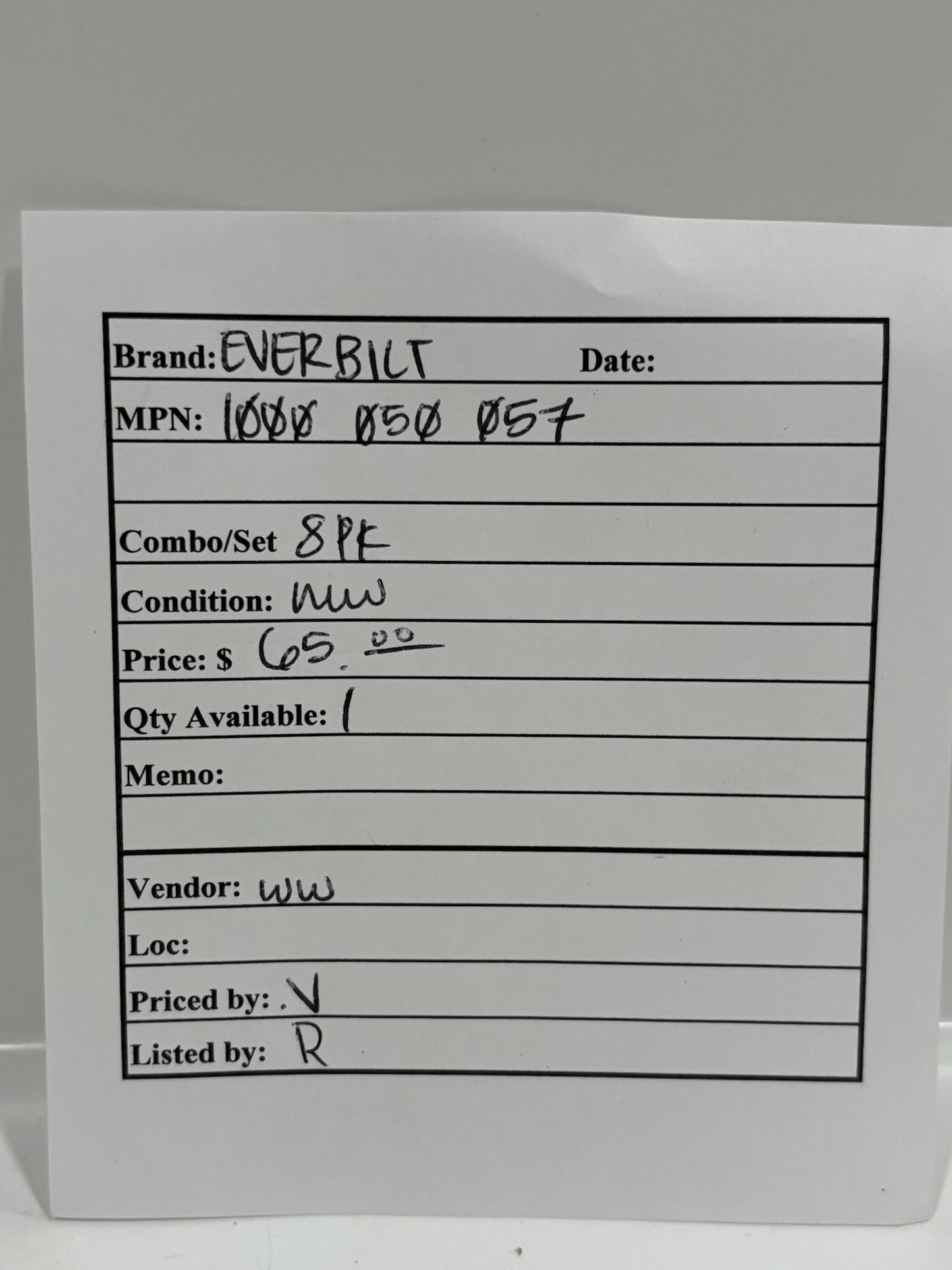 8 PK EVERBILT 1000-050-057 Floor And Ceiling Plate Flange Chrome Finish