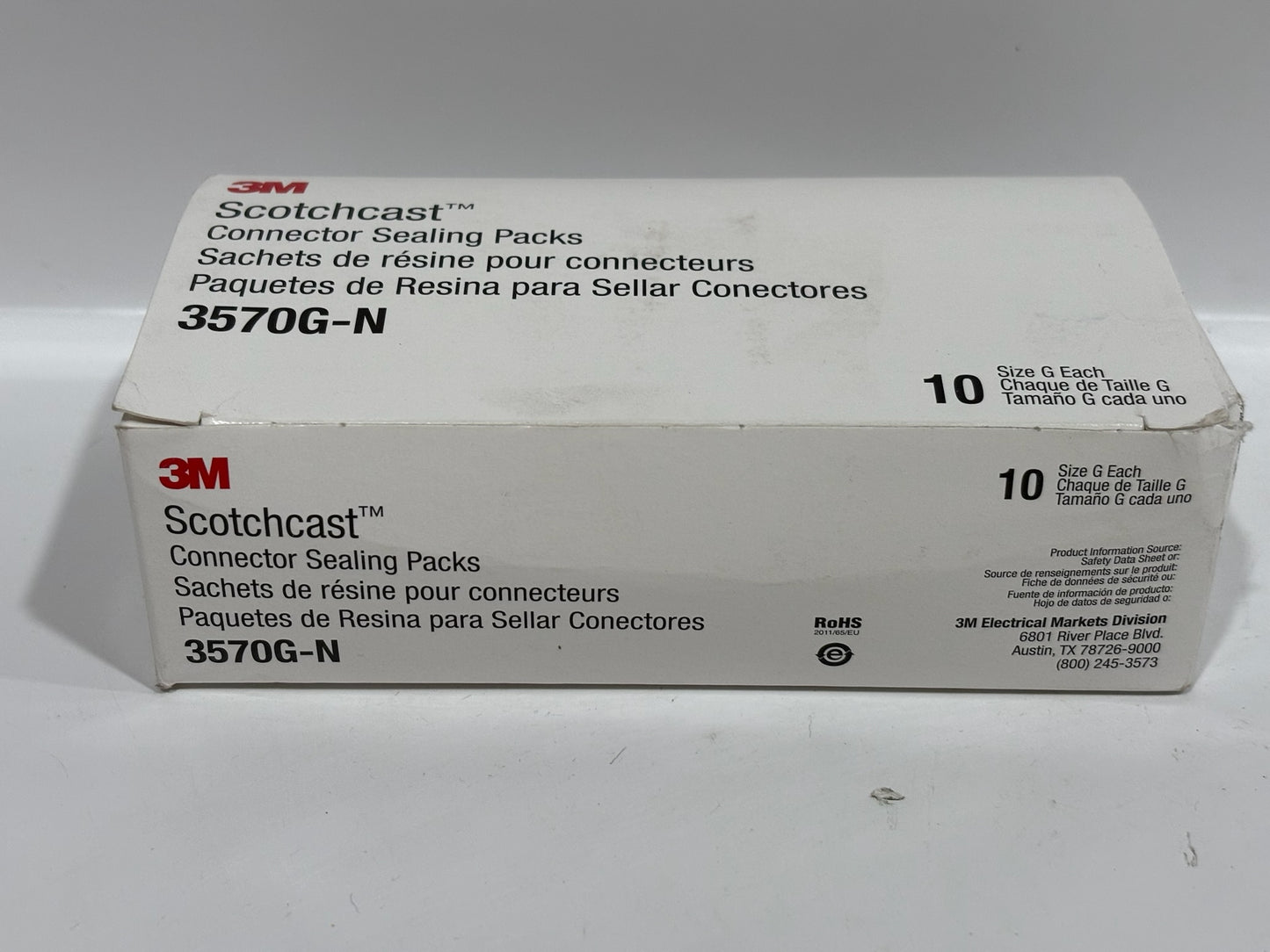 10 PK 3M  3570G‑N Scotchcast Connector Sealing Pack – 2‑Part Epoxy Resin