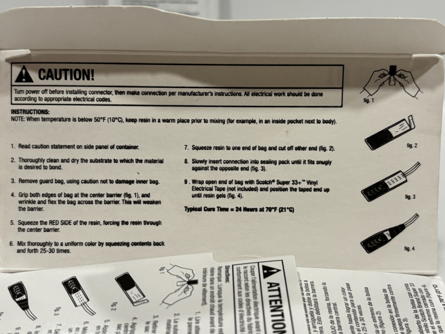 10 PK 3M  3570G‑N Scotchcast Connector Sealing Pack – 2‑Part Epoxy Resin
