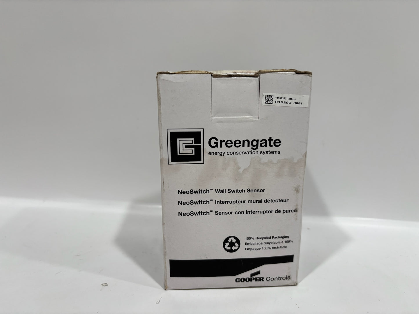 Greengate ONW-D-1001-MV-W Dual-Tech Wall Switch Sensor 120/277 V White