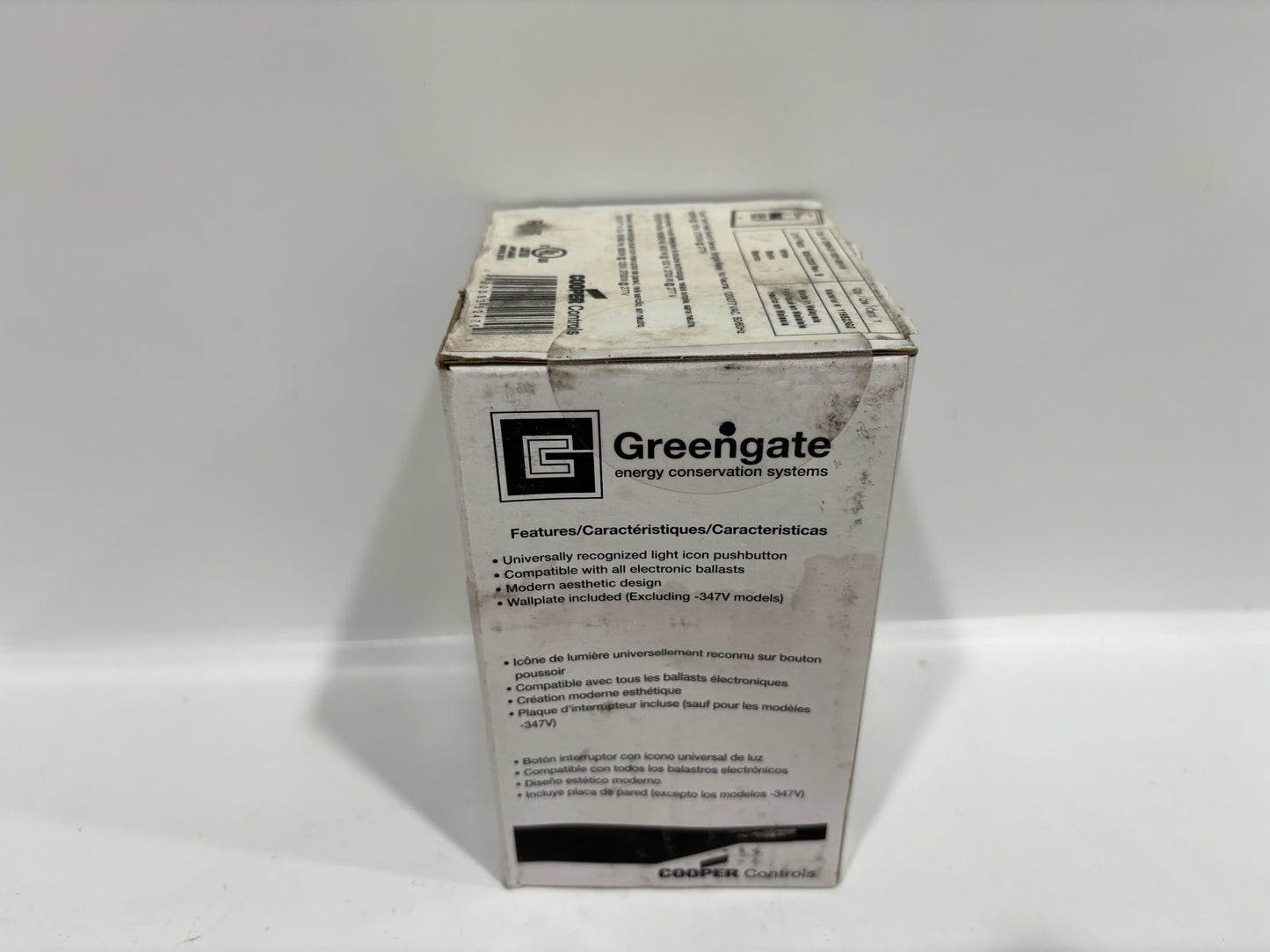 Greengate ONW-D-1001-MV-W Dual-Tech Wall Switch Sensor 120/277 V White