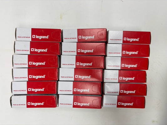 New Open 18 PC Legrand IG5362-RED Isolated Ground Duplex Receptacle, 20A, 125V
