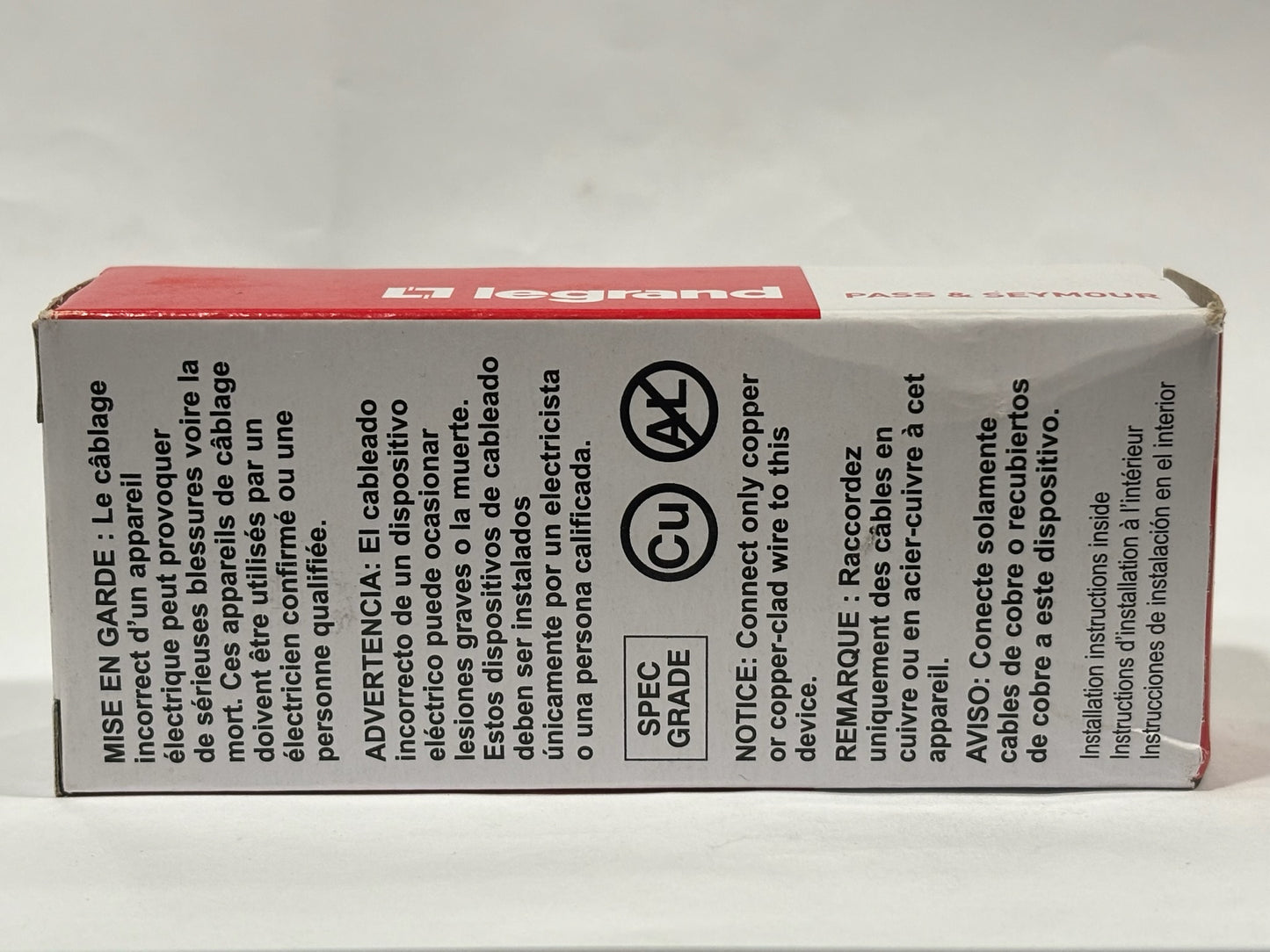 New Open 18 PC Legrand IG5362-RED Isolated Ground Duplex Receptacle, 20A, 125V