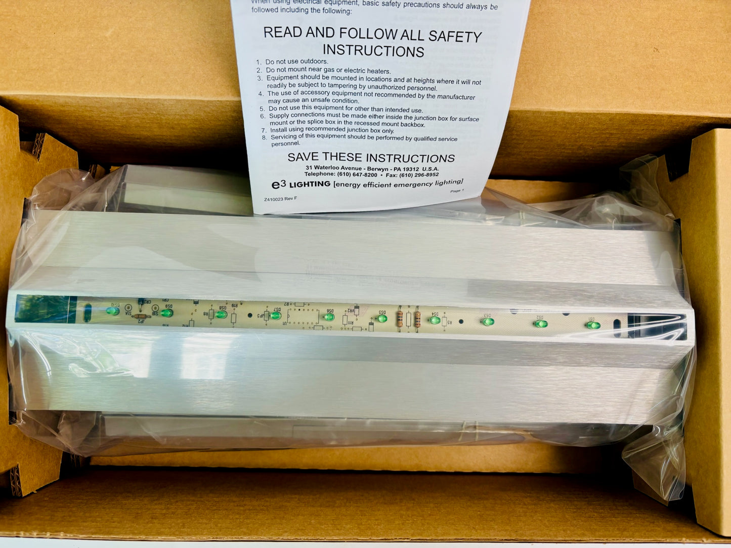 Isolite ELT-AC-G-IM-AG-BA-MRC-AU-C2-LD Recessed LED Exit