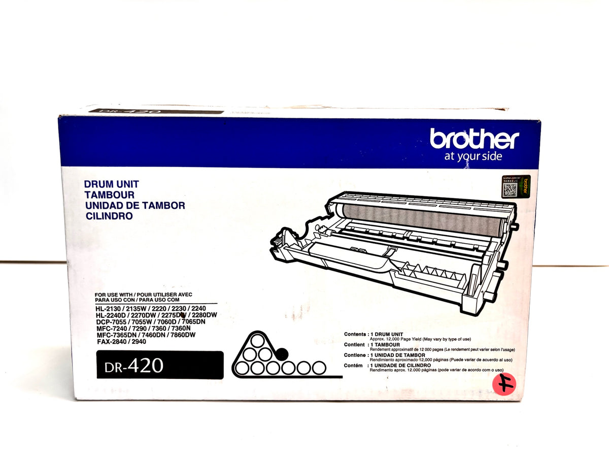 Open Genuine Brother DCP-7060D, HL-2280DW, MFC-7860DW Black Drum Unit DR-420