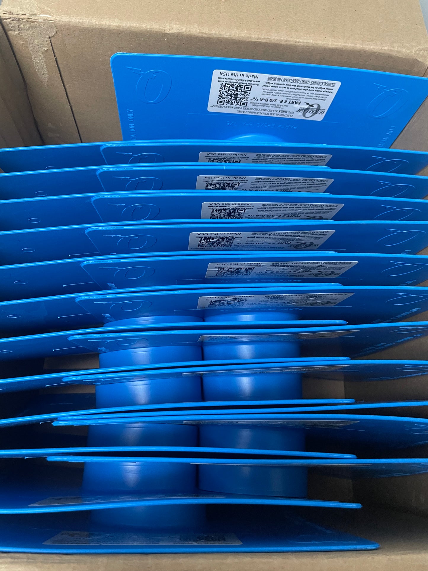 QUICKFLASH (Part: # E- 3/0 B-A 7/8)  ELECTRICAL 3/0 Box Flashing Panels (24 Pack)