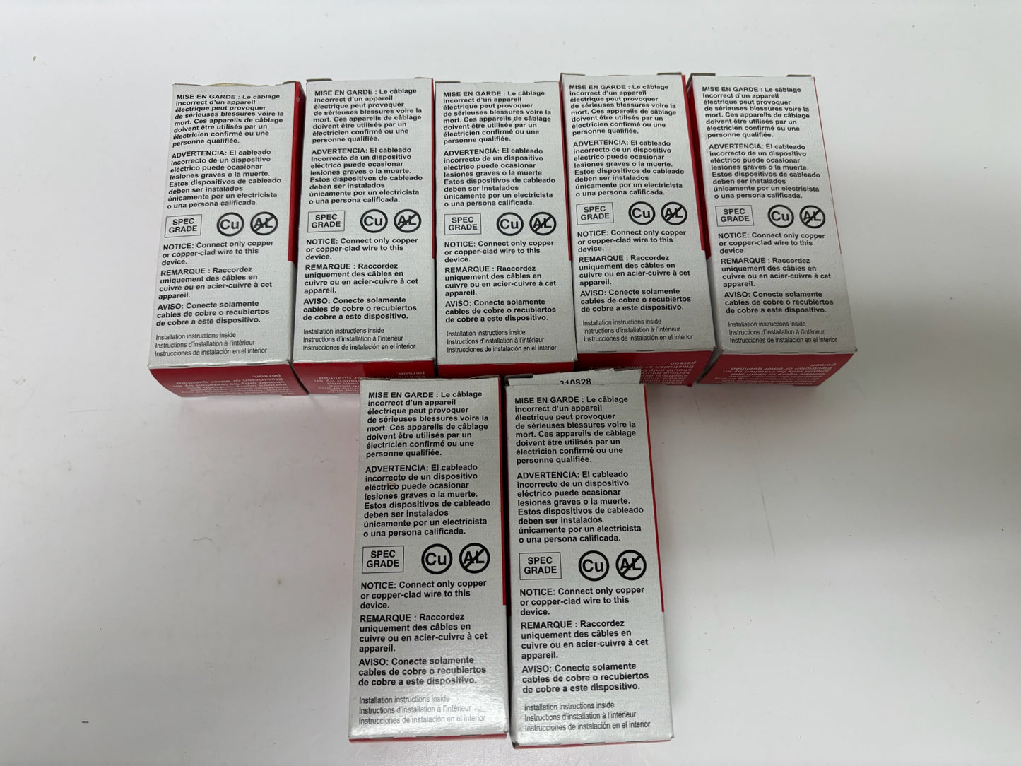 New Open 7 PC Legrand 5362-W Duplex Receptacle, 20A, 125V, Commercial Grade, White