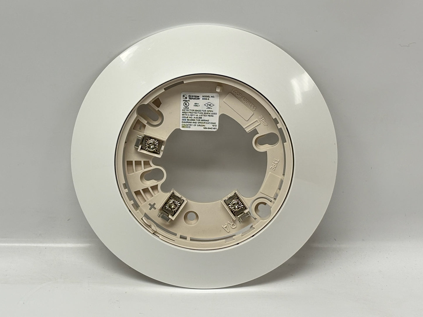 16 PK System Sensor B300-6 6-Inch Intelligent Detector Mounting Base, White