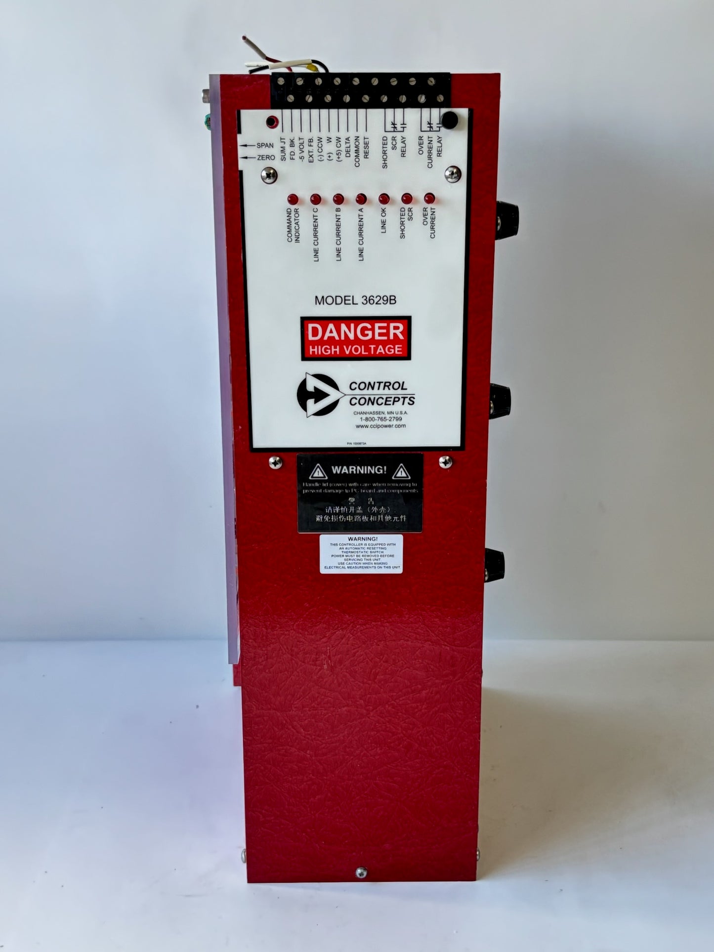 Control Concepts 3629B‑V‑380V‑160A Three-Phase SCR Power Controller 380V 160A