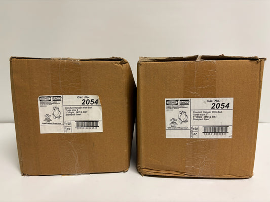 New 200 PK Hubbell RACO 2054  1" Conduit & Cable Hanger w/Bolt