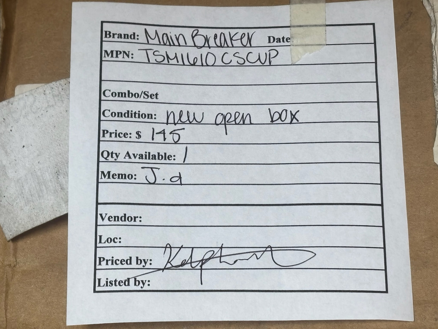 GE / ABB TSM1610CSCUP 100A 16-Space / 32-Circuit Meter/Main Load Center