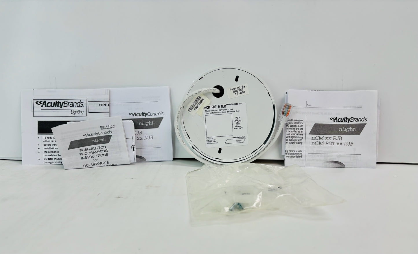 Acuity nLight NCM PDT 9 RJB Ceiling-Mounted Dual-Technology Occupancy Sensor