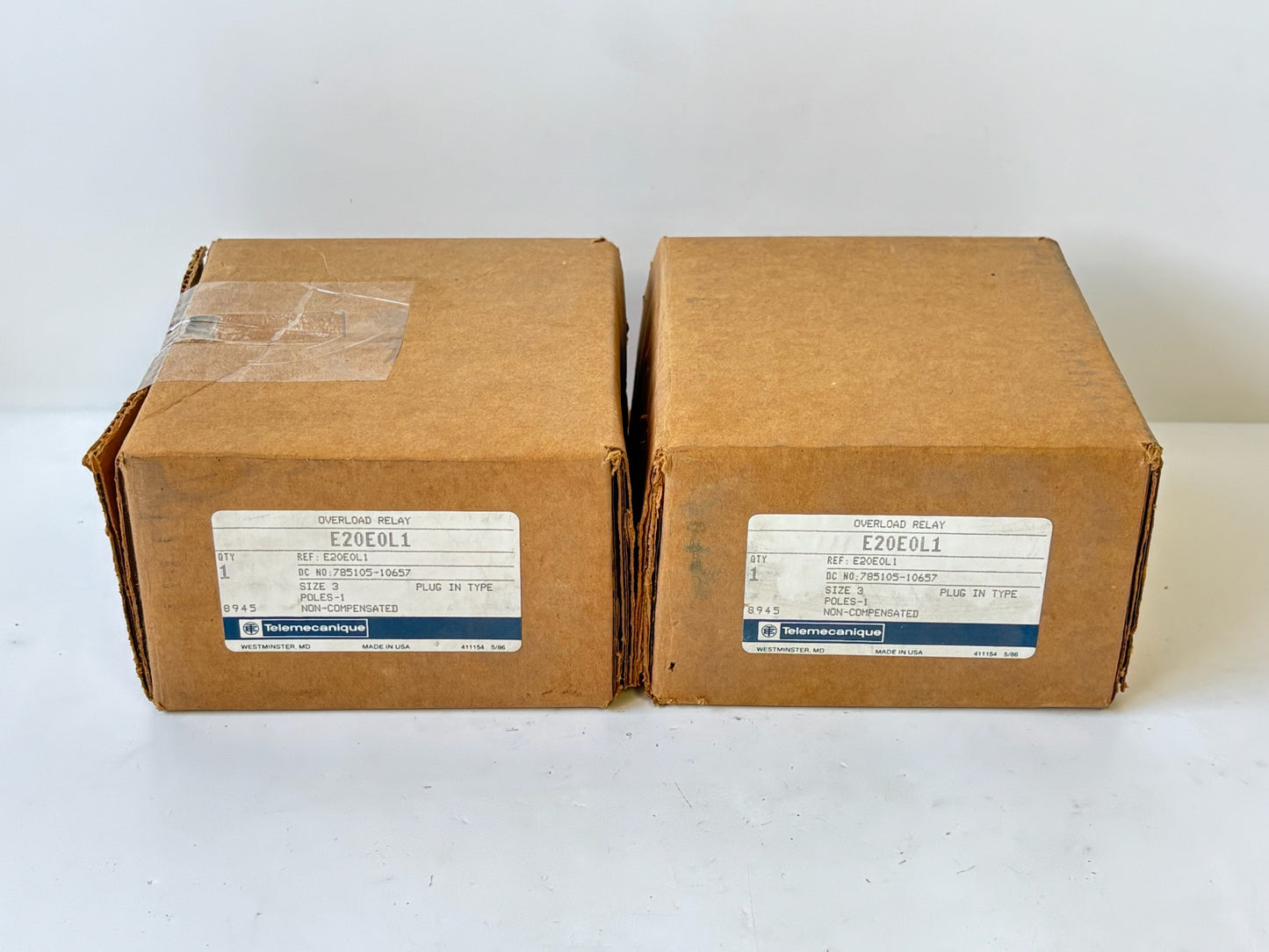 2PK Telemecanique E20F0L1 Solid-State Overload Relay, 600 V, 85–115 A