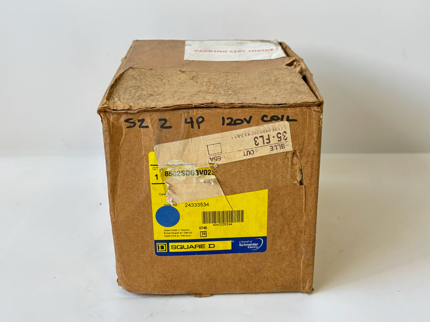 Square D 8502SDO3S NEMA Size 2 Non‑Reversing Contactor 45 A 600 V