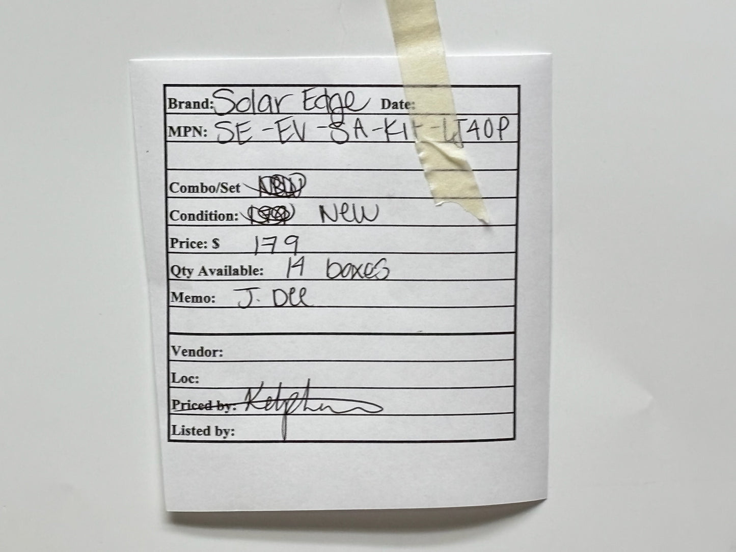 SolarEdge SE‑EV‑SA‑KIT‑LJ40P Smart EV Charger, 40A / 9.6 kW