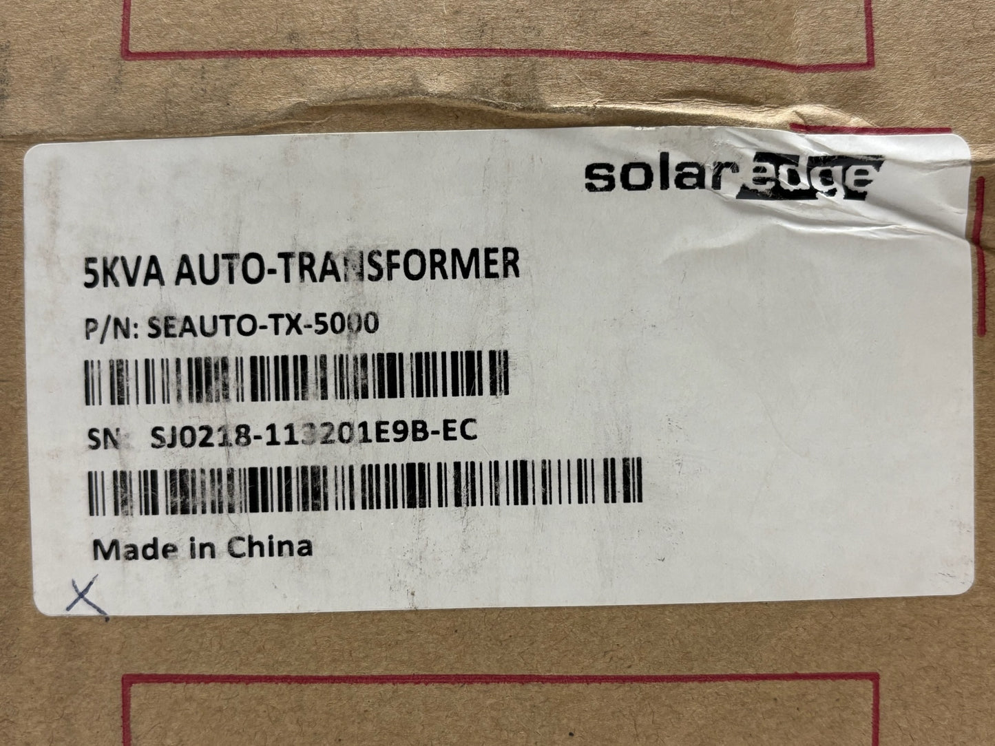 SolarEdge SEAUTO-TX-5000 Auto Transformer, 5kVA, 120/240V
