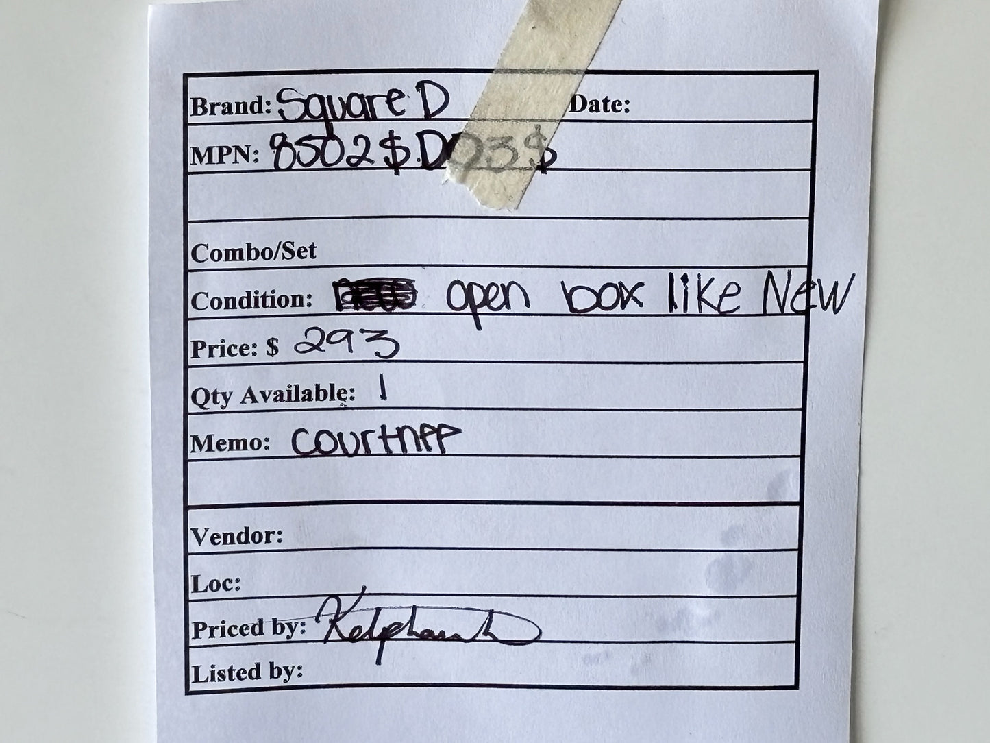 Square D 8502SDO3S NEMA Size 2 Non‑Reversing Contactor 45 A 600 V