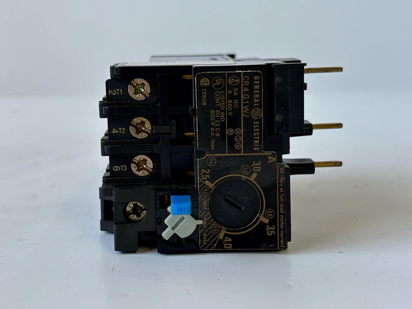 2PK General Electric CR4G1WJ Fixed‑Heater Overload Relay 2.5–4 A 600 V