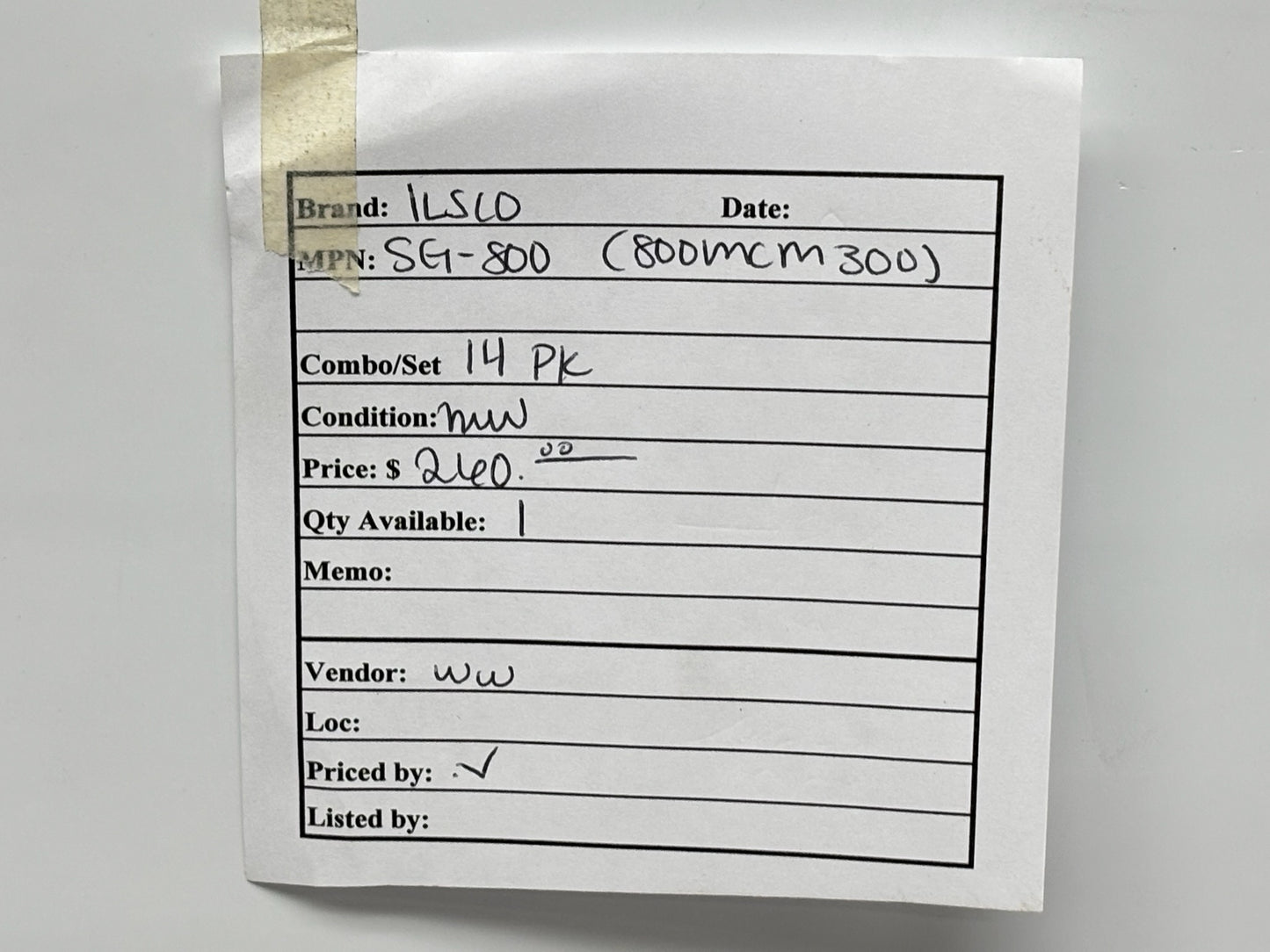 14PK ILSCO SG‑800 800 to 300 kcmil Aluminum/Copper Lug Extender