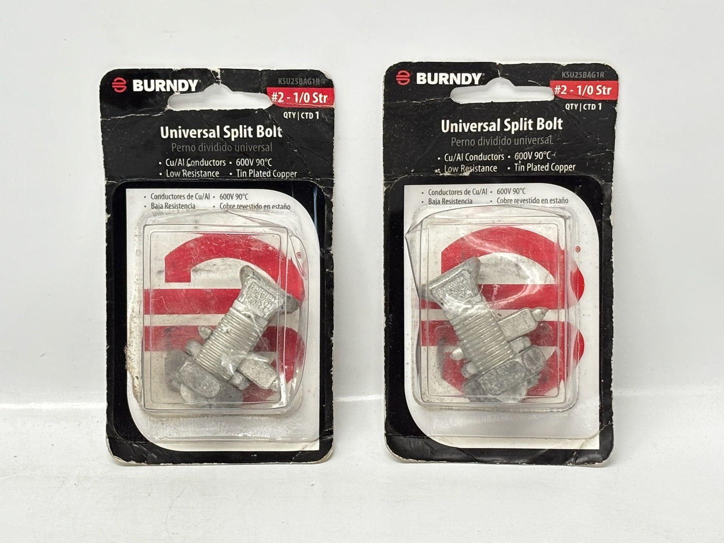 2PK Burndy KSU25 Universal Split Bolt Connector