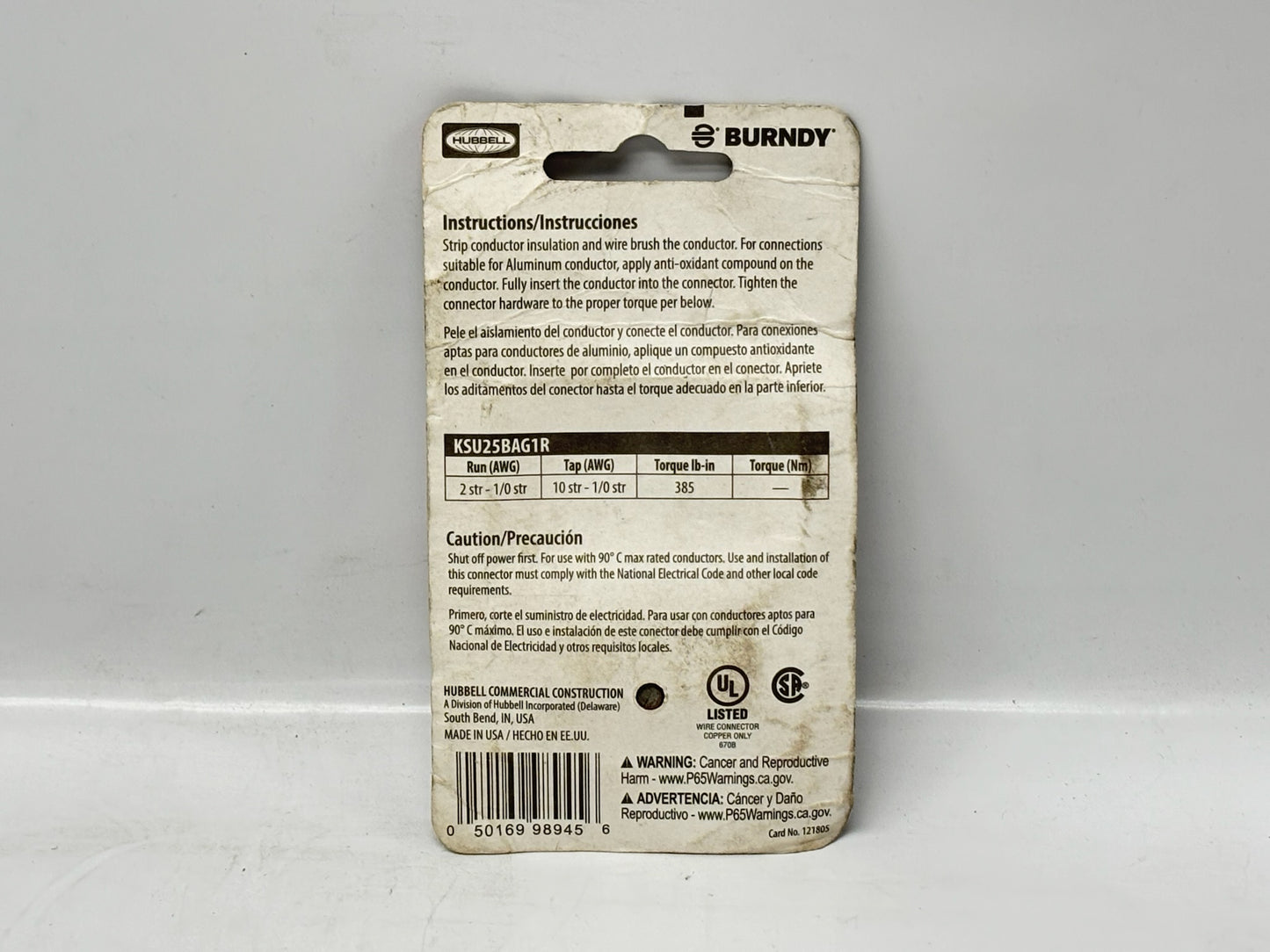 2PK Burndy KSU25 Universal Split Bolt Connector