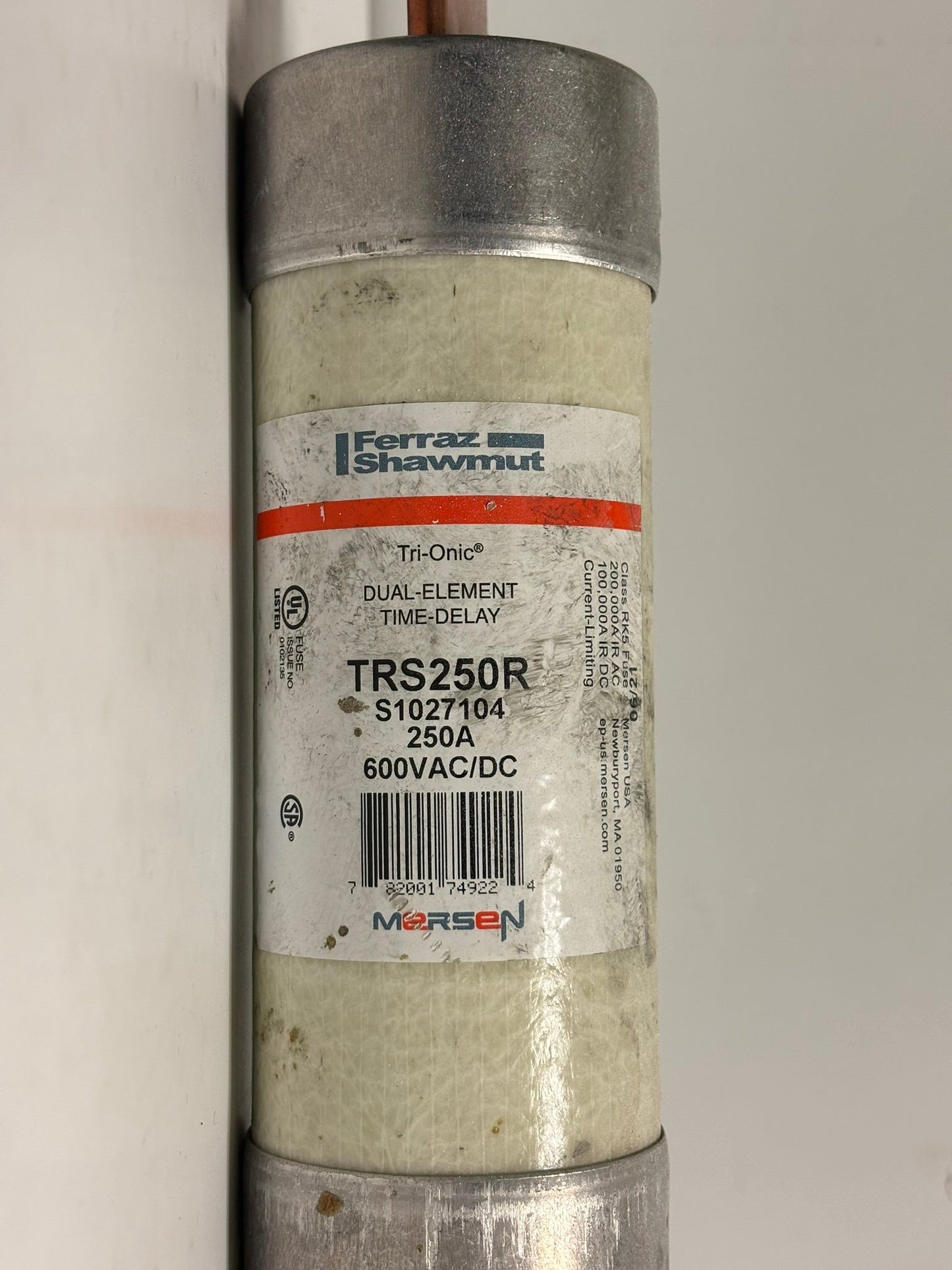 4 PK Mersen TR5250R – 25A 250V Time-Delay Class RK5 Tri-Onic® Fuse