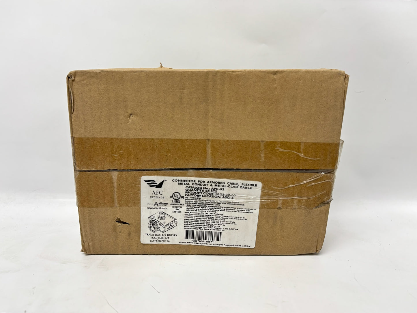 25PK AFC Fittings AFC‑52 Pipe / Conduit Coupling