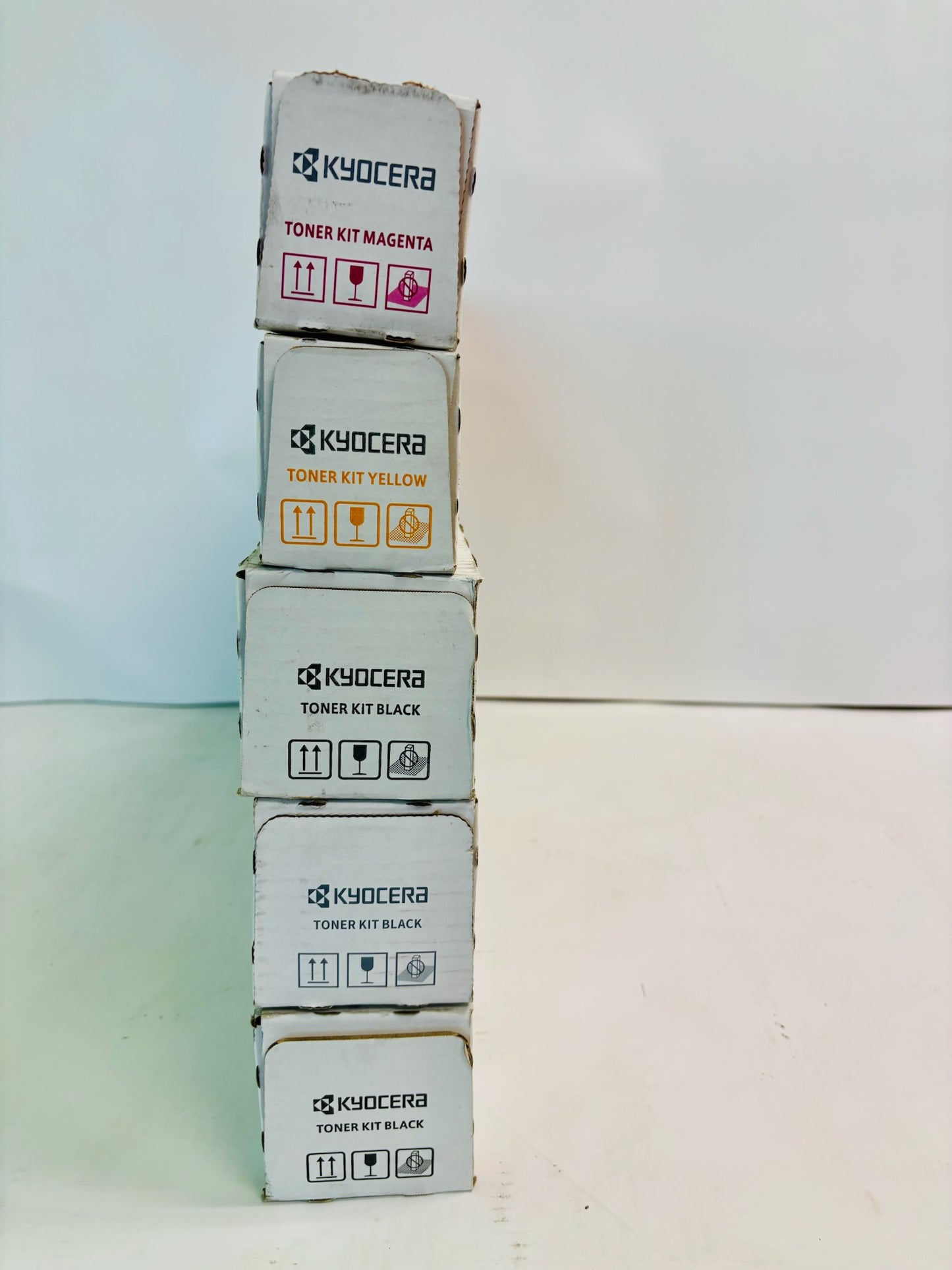 5 OEM Kyocera TASKalfa 3552ci,3553ci Cyan, Magenta, Yellow & Black Toner TK-8527
