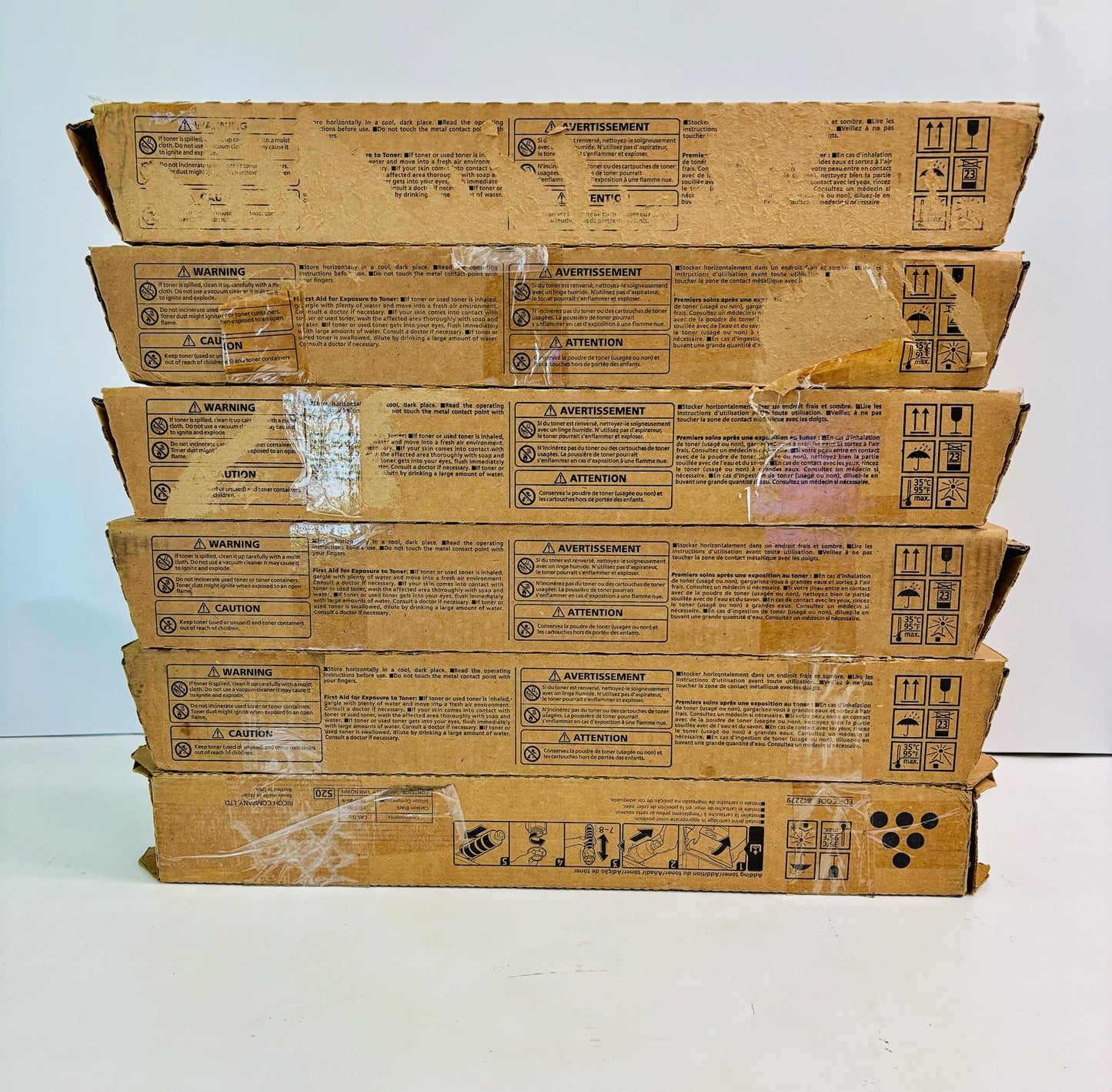 6 OEM Ricoh IM C4500,C6000 Cyan,Mag,Yel & Blk Toner 842279,842280,81,82 CCMYKK