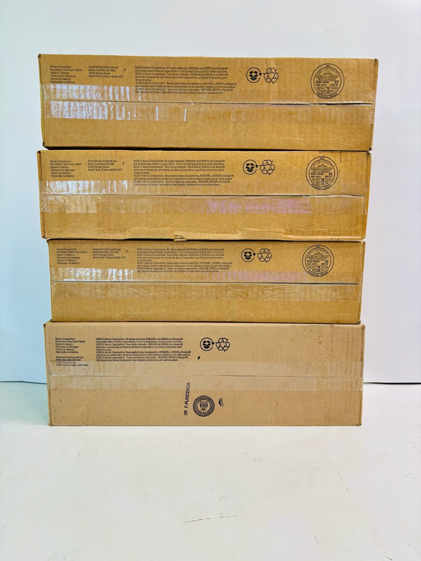 4 Genuine Xerox Color 550,560,570 Color & Black Drum 0013R00663,0013R00664