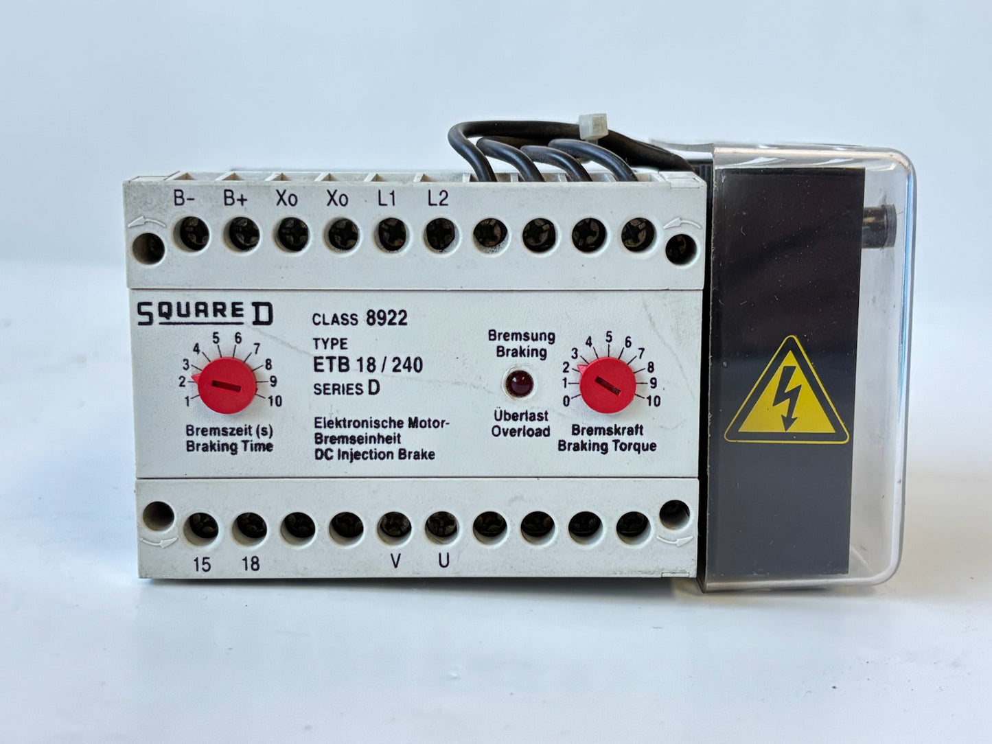 Square D 8922-ETB 18/240 DC Injection Brake Module Series-A Motor Stop