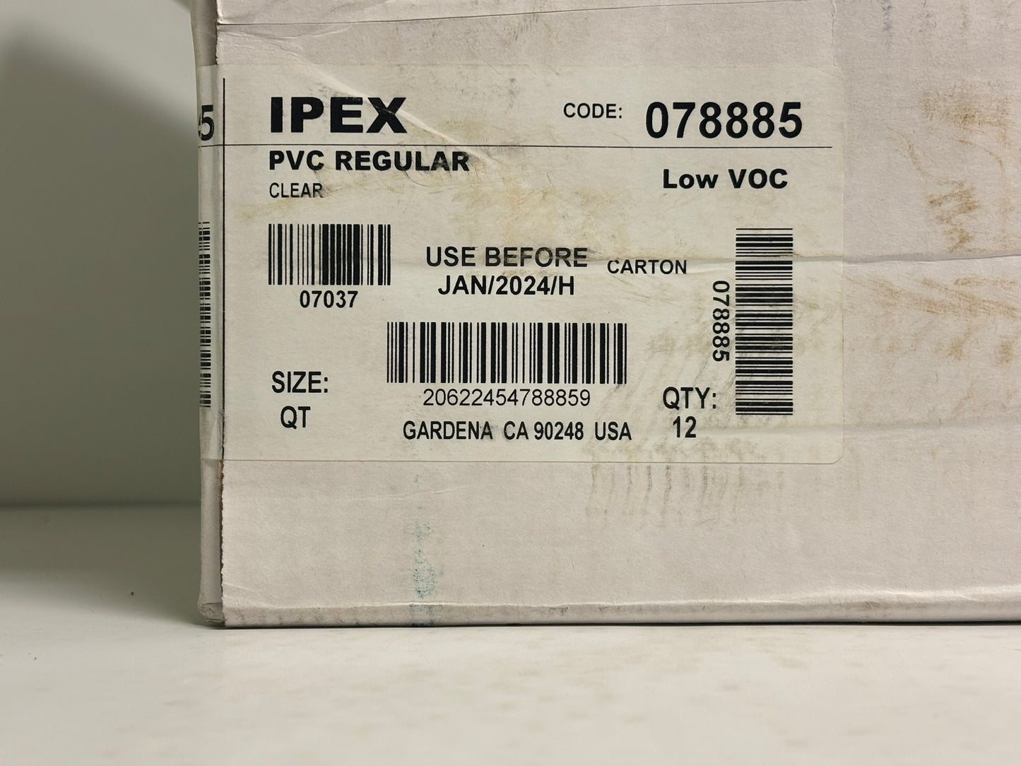 10 PK IPEX 078885 1-Quart Clear PVC Solvent Cement for Rigid Conduit
