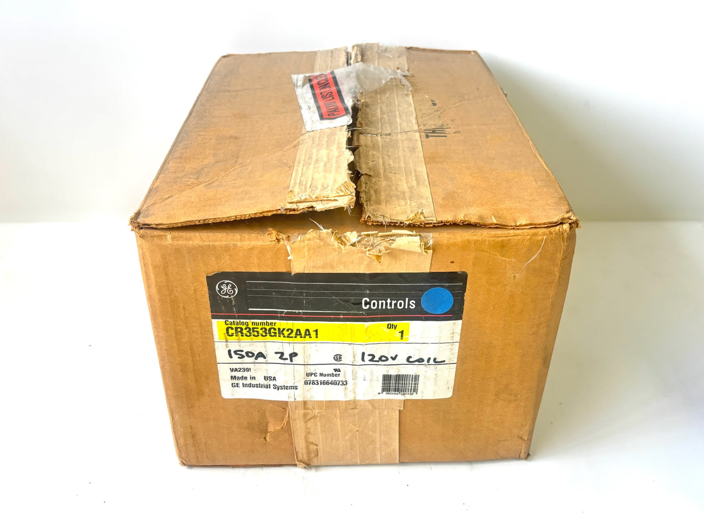 General Electric CR353GKAA1 Definite-Purpose Contactor 3-Pole 120 V Coil