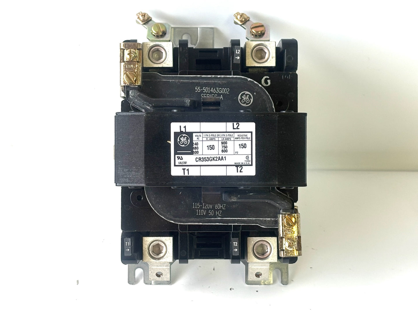 General Electric CR353GKAA1 Definite-Purpose Contactor 3-Pole 120 V Coil