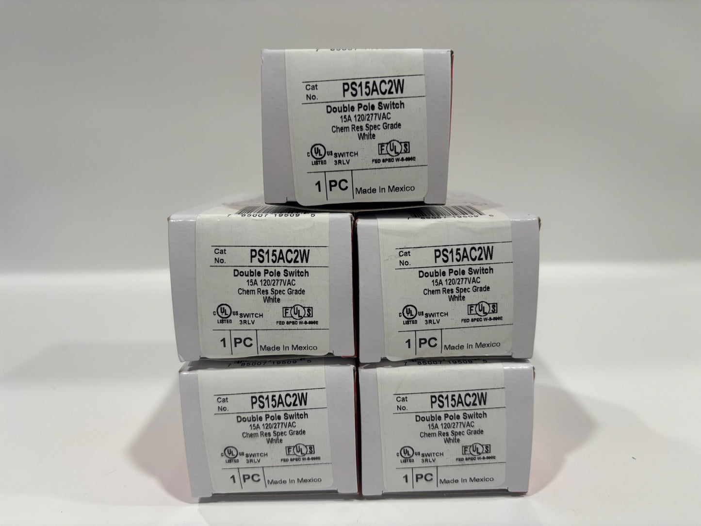New 5 PC Legrand PS15AC2W 15A Duplex Receptacle, White, Residential Grade, 125V