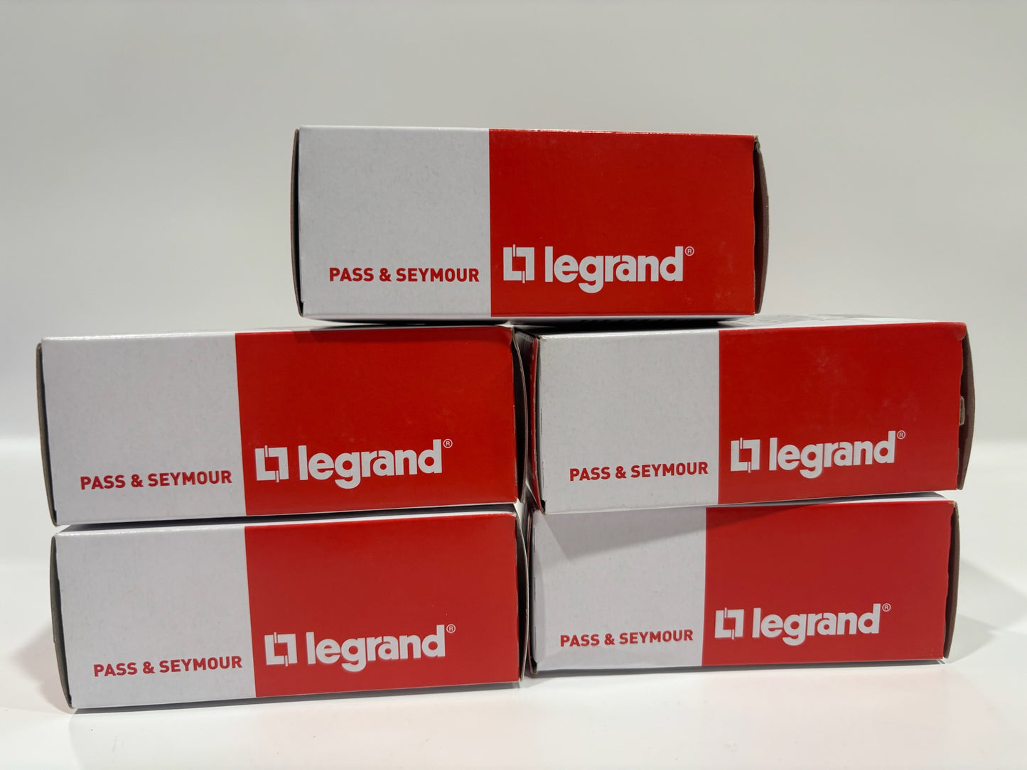 New 5 PC Legrand PS15AC2W 15A Duplex Receptacle, White, Residential Grade, 125V