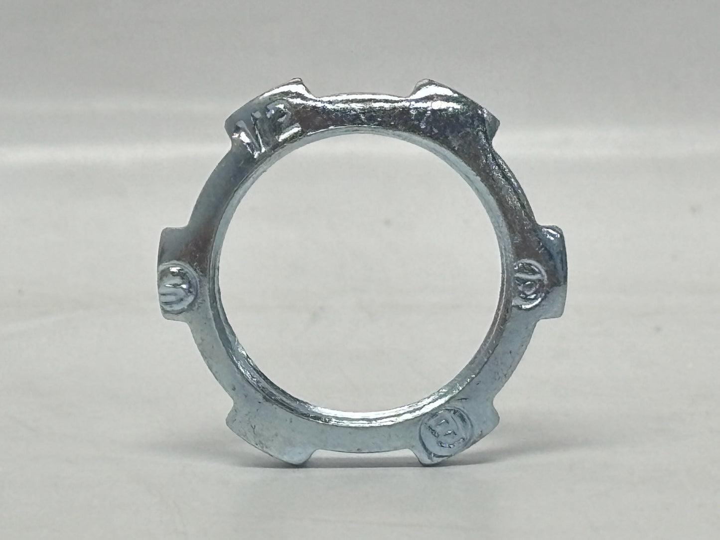 100PK Bridgeport 101-S 1/2" Steel Conduit Locknut, Zinc-Plated