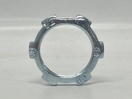 100PK Bridgeport 101-S 1/2" Steel Conduit Locknut, Zinc-Plated