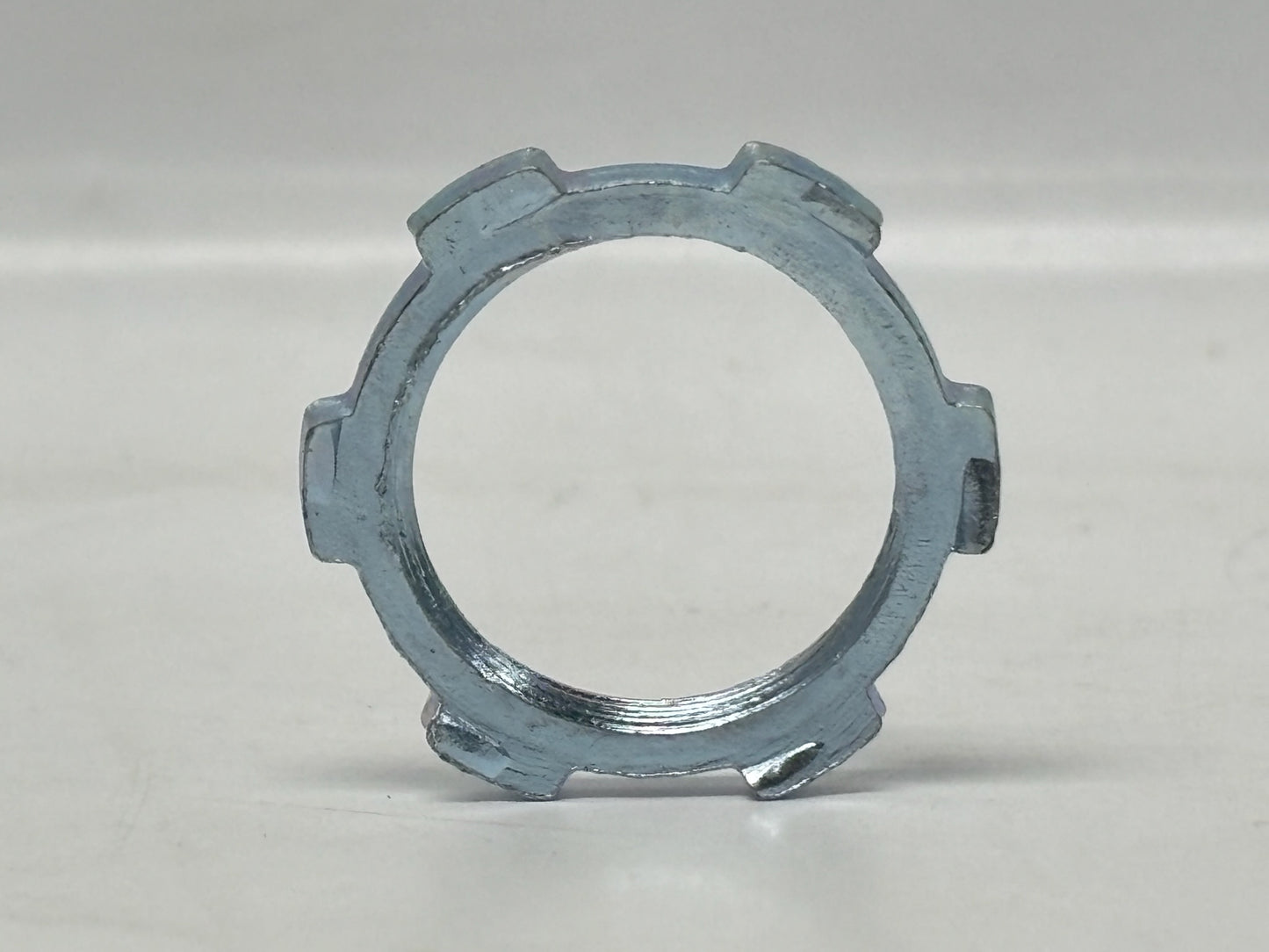 100PK Bridgeport 101-S 1/2" Steel Conduit Locknut, Zinc-Plated