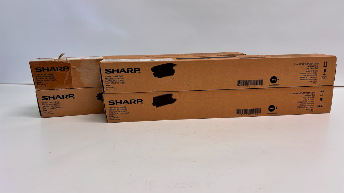 4  Genuine Sharp MX 2630,3050,3070 Cyan Mag & Yellow Toners MX-60NT-CMMY