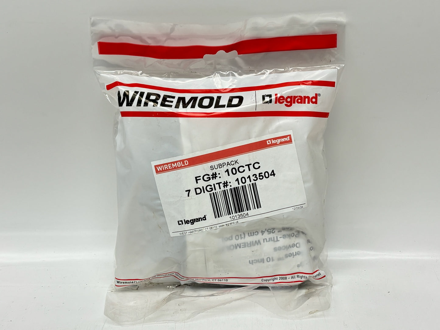 Legrand Wiremold Evolution 10CTC Surface Cover Assembly (Black)