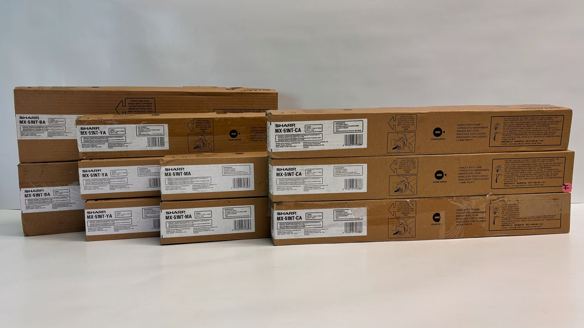 10 Genuine Sharp MX-4110N, MX-4140N, MX-4141N CCCMMYYYKK Toners MX-51NT