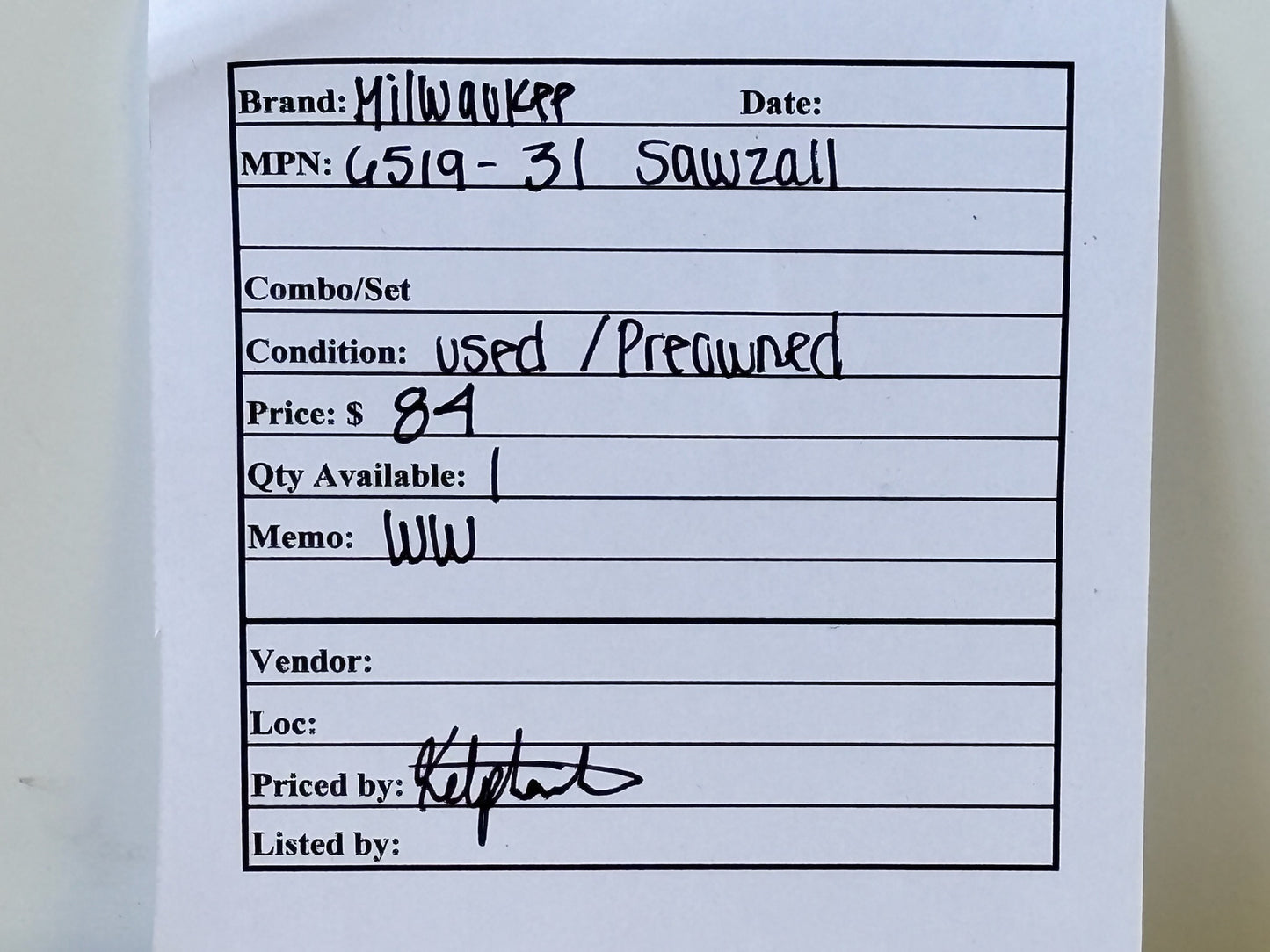 Milwaukee 6519‑31 SAWZALL® 12 Amp Corded Reciprocating Saw Kit with Case
