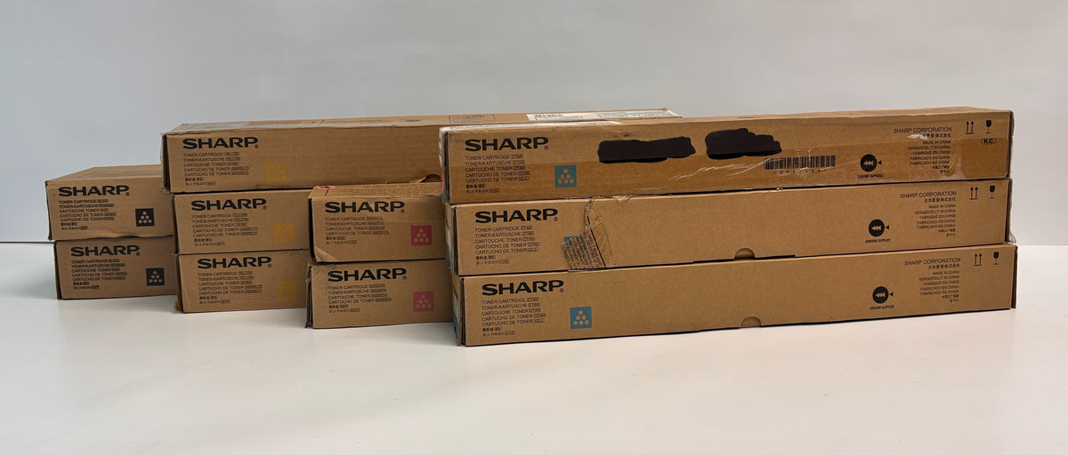 10 Genuine Sharp MX-4110N, MX-4140N, MX-4141N CCCMMYYYKK Toners MX-51NT