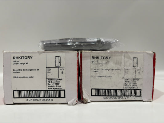 New 11 PC Legrand RHKITGRY Radiant Interchangeable Face Cover, Gray