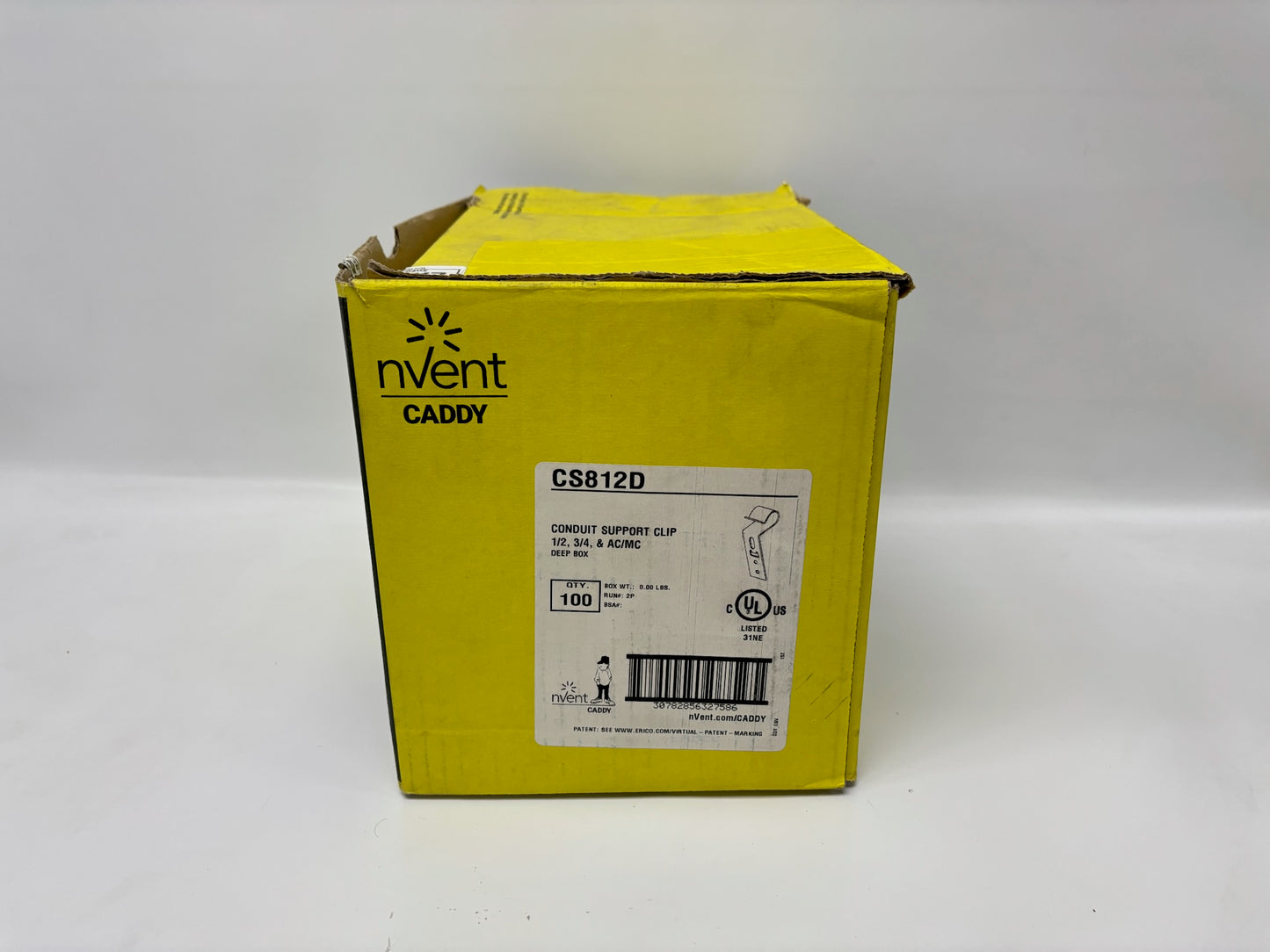 100PK nVent CADDY CS812D Conduit/Cable Support for 2-1/8" Stud Boxes