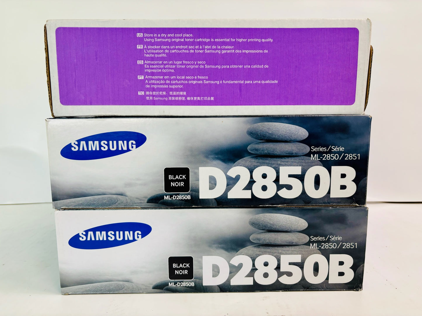 3 Genuine Samsung ML2851ND, ML2450, ML2850ND Black Toner D2850B, ML-D2850B