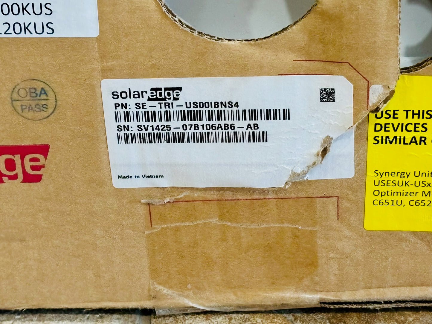 SolarEdge SE-TRI-US00IBNS4 Synergy Manager 50kW–120kW 3-Phase PV Inverter System