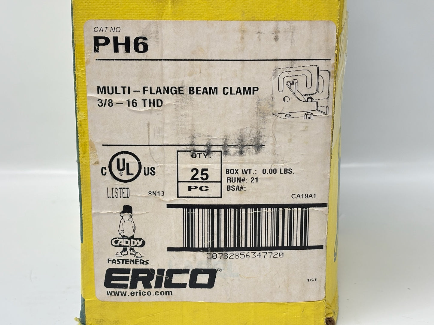 25PK nVent CADDY PH6 Multi‑Purpose Purlin Clamp (¾–2″ Flange)